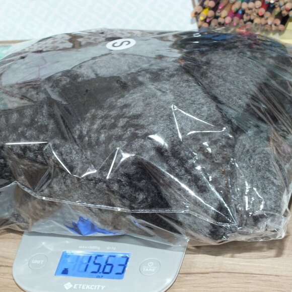 Vintage Carole Little Women's Black Gray Wool Jacket Plaid Wrap Double Button S - Picture 13 of 13